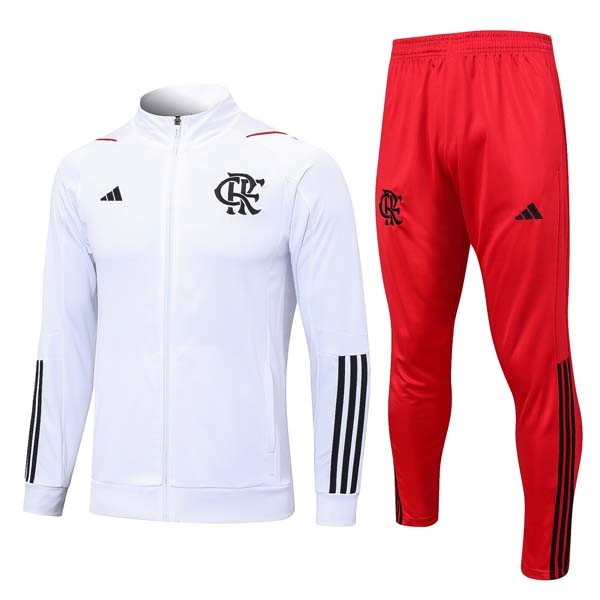 Trainingsanzug Flamengo 2023-24 Weiß Rote